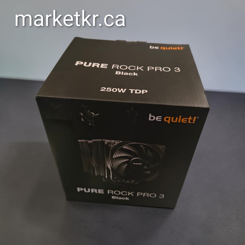 Ventirad CPU ❄️ be quiet! Pure Rock Pro 3 Black (250W TDP) 🖤🔇