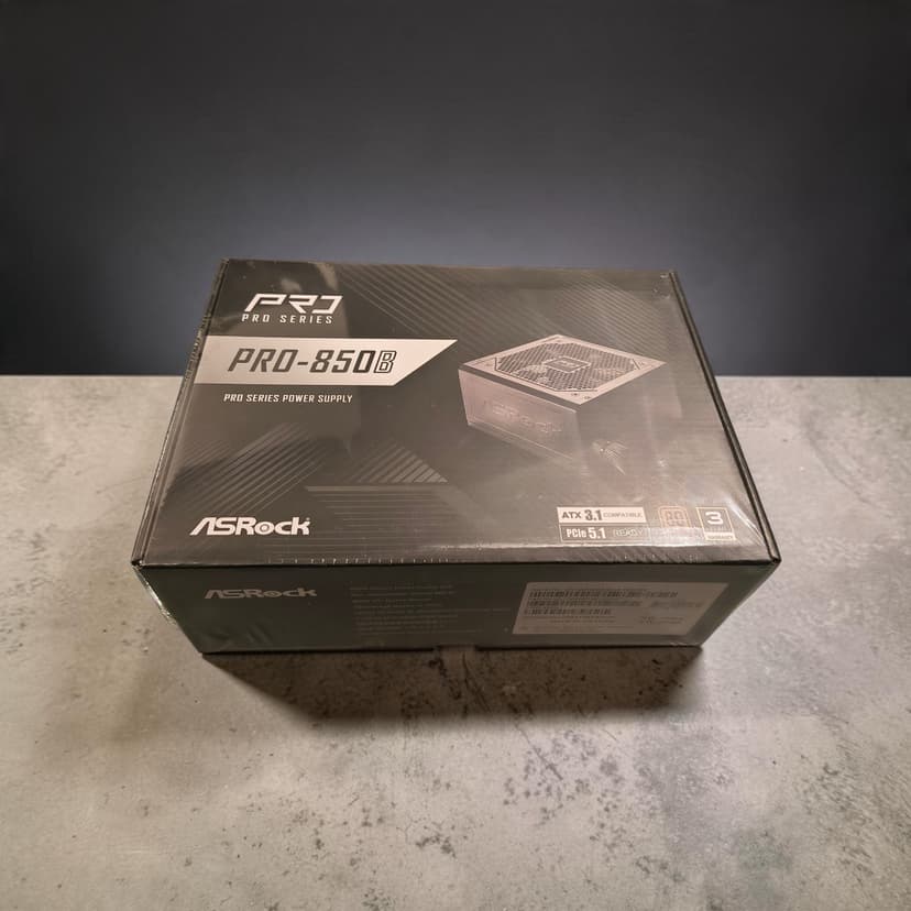 Bloc d'Alimentation Neuf Scellé 🔌 ASRock PRO-850B 850W  (ATX 3.1 & PCIe 5.1) 🖤⚡