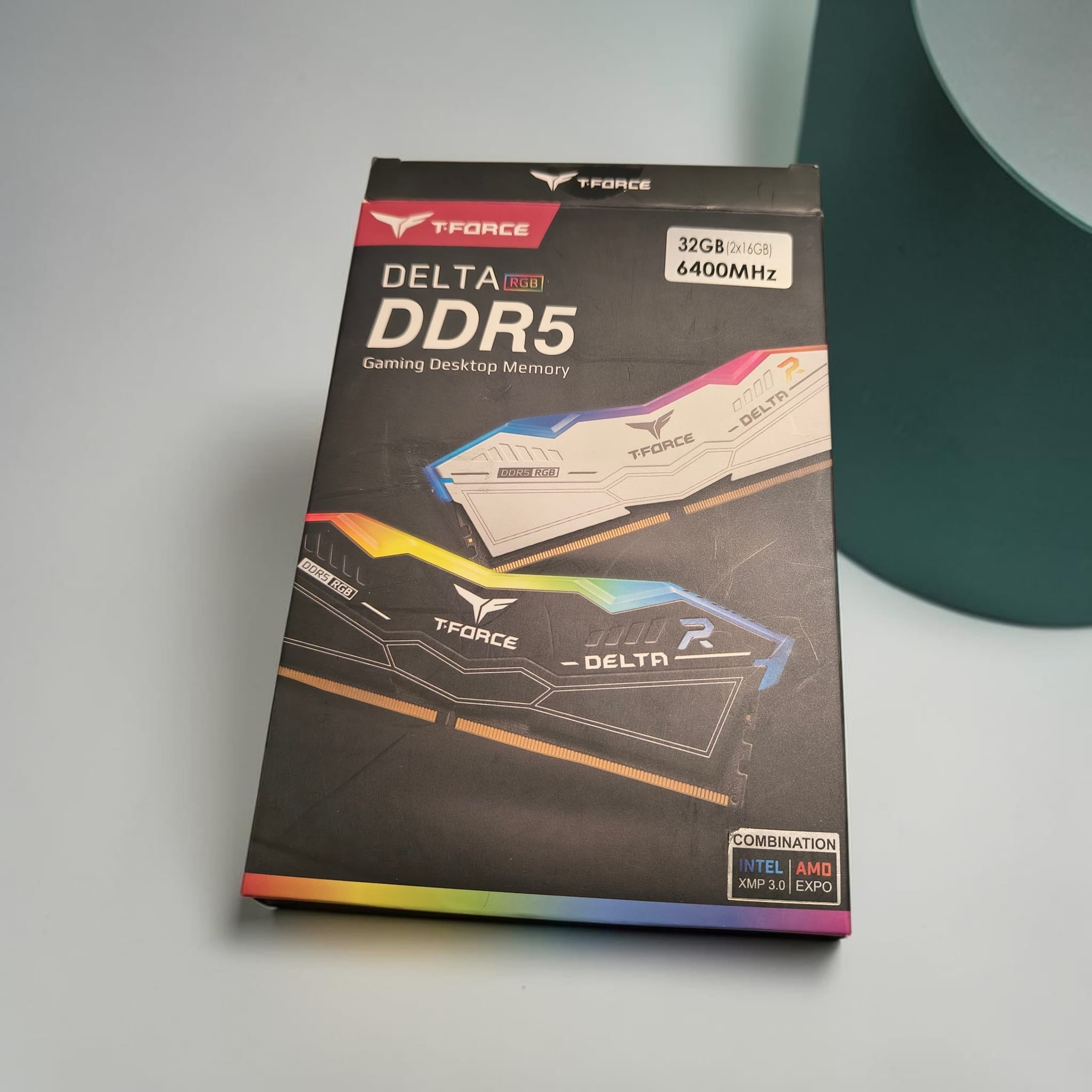 Mémoire RAM DDR5 🚀 TEAMGROUP T-Force Delta RGB White 32GB (2x16GB) 6400MHz 🌈🤍