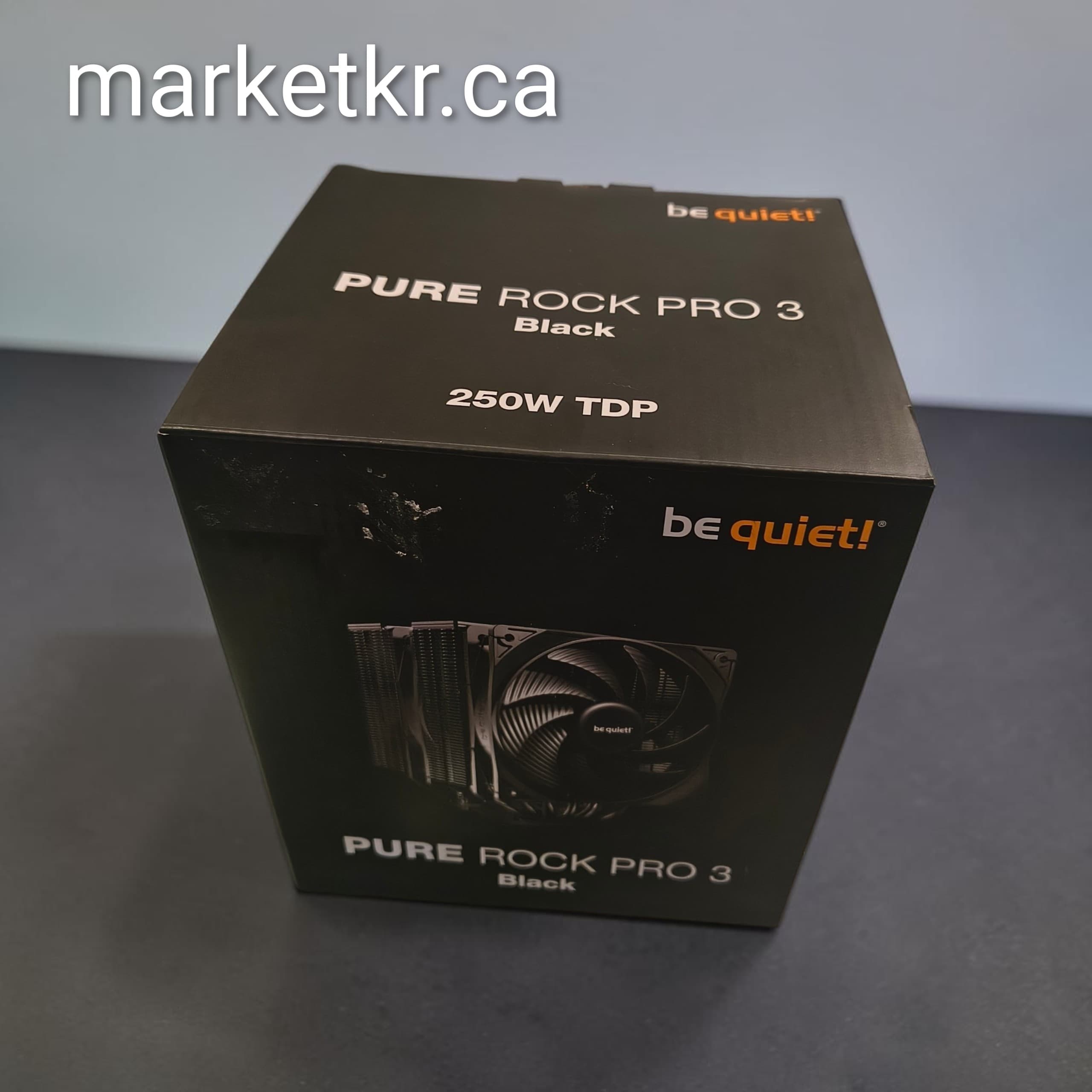 Ventirad CPU ❄️ be quiet! Pure Rock Pro 3 Black (250W TDP) 🖤🔇